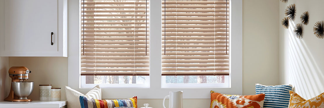 Hunter Douglas natural elements aluminum horizontal blinds